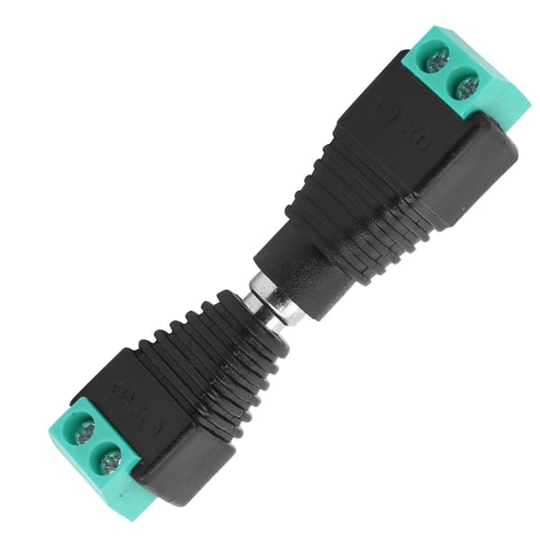 5,5x2,1 mm DC-strømstik han hun CCTV-strømadaptere til kamera eller LED-lampe grøn