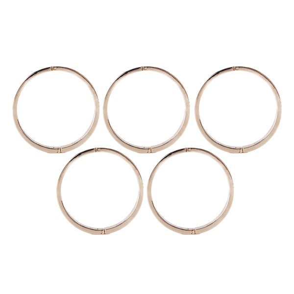 5 st runda karbinhakar i legering, bindningsöglor, gör-det-själv-spännen, tillbehör för lösa spiralblock, ytterdiameter 40 mm, innerdiameter 35 mm
