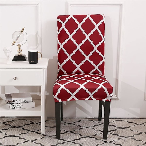 Universal Red Stretch spisestuestoltrekk for hjem, restaurant, bar og hotell