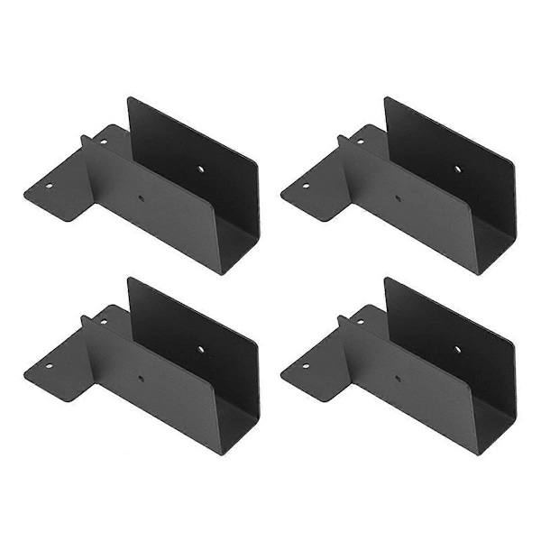 Ulkopaviljongin kattopalkin kiinnike 2X4 tai 2X6 (musta) 4 kpl