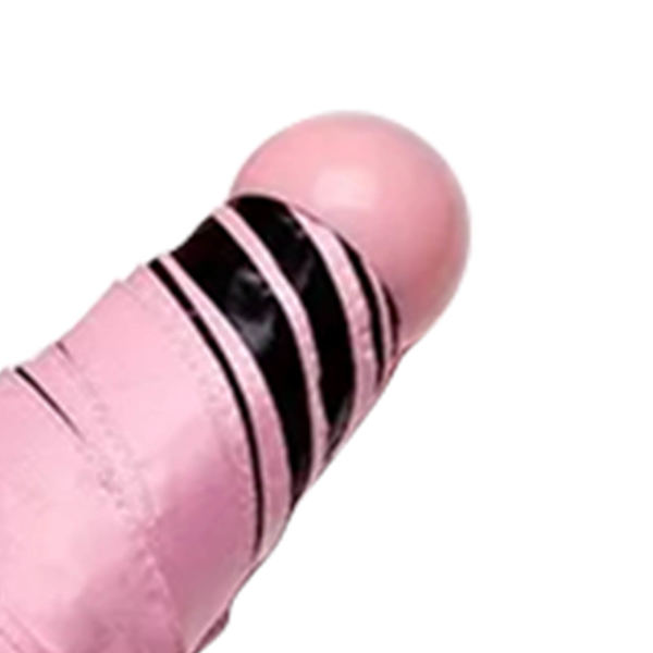 Lommelommeparaply Mini Kompakt Sammenfoldelig Paraply Pink til Solrige og Regnfulde Dage 6 Paraplyribber