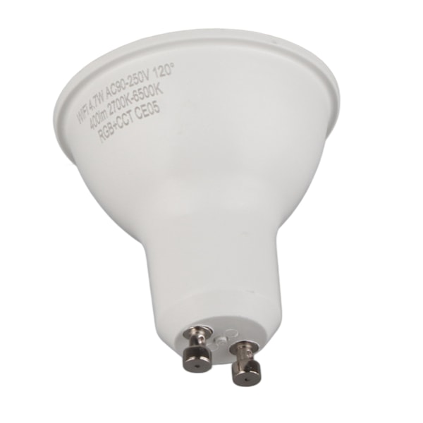Smart LED-lampa RGB WW Dimningsfunktion GU10-gränssnitt WiFi Smart Dimbar LED-lampa för hemmakontor hotell AC90‑250V