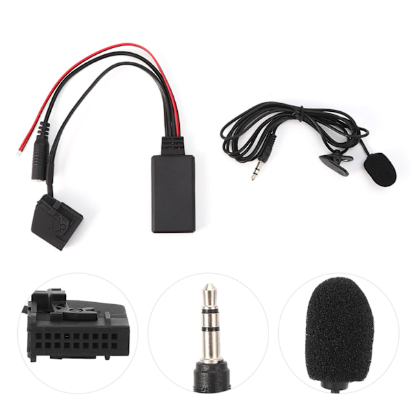 18-pinners Bluetooth AUX-kabeladapter Bilmikrofon Passer til Benz Comand 2.0 W211 W208 W168 W203