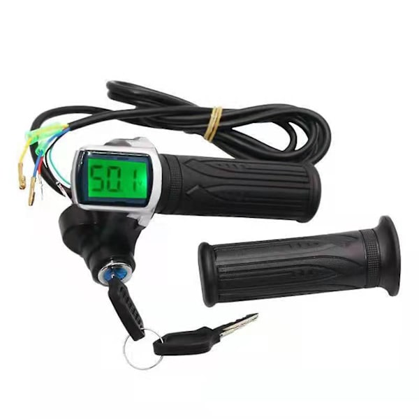 Elektrisk cykel Twist Grip Throttle med LCD-batteri display og strøm indikator - 36V