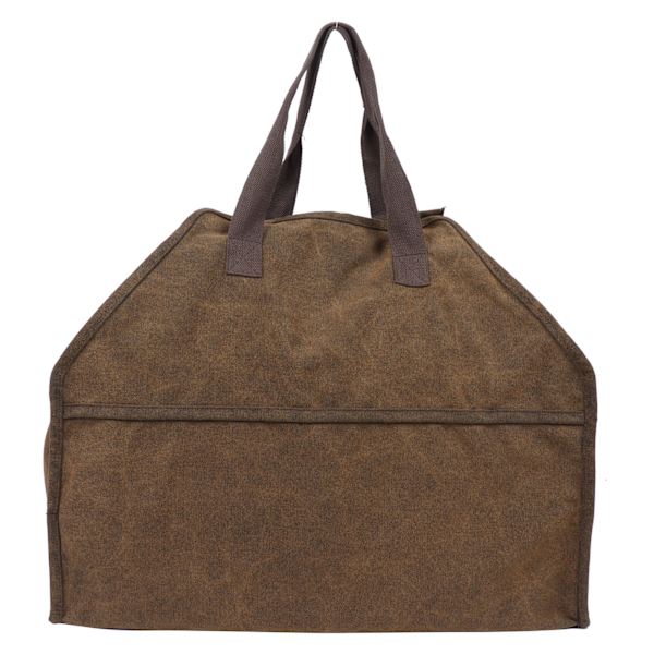 Bärbar canvas vedkorg vedförvaring väska arrangör öppen spis tillbehör