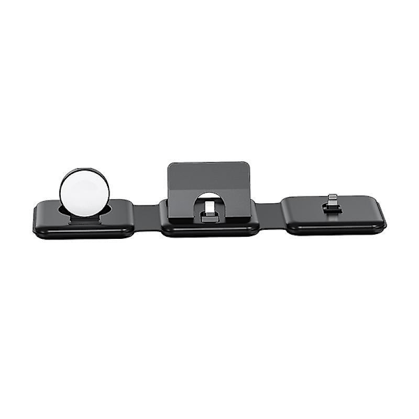 3-in-1 Langaton Latausasema Ultraohut Alumiininen Telakka iPhone 14 13 12 11 X 8 -sarjalle