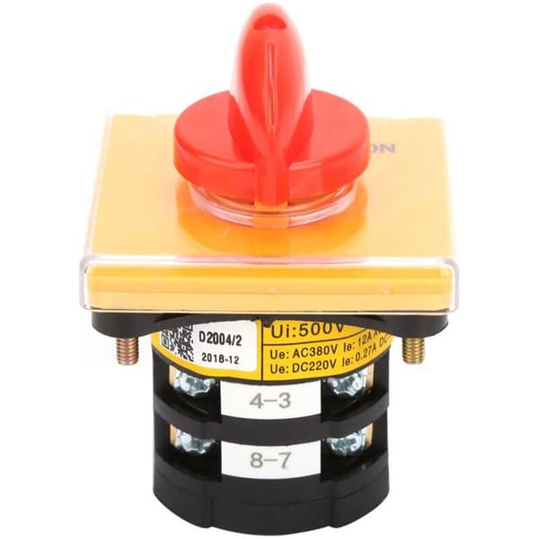25A 380V AC Rotary Cam Switch JYW29B-25/2 - Valgkontakt D2004