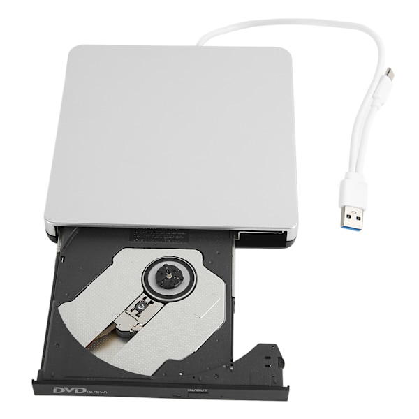 Ekstern CD DVD-drev Ultrathin USB3.0 Type C R RW Bærbar CD DVD-brænder til bærbar computer stationær computer