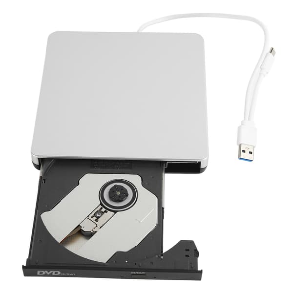 Extern CD DVD-enhet Ultratunn USB3.0 Typ C R RW Bärbar CD DVD-brännare för bärbar dator stationär dator