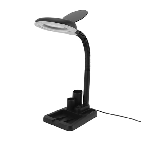LED-förstoringsglas med ljus 9 nivåer ljusstyrka justerbar 3 färgtemperaturer gåshals dimbar belyst förstoringsglas