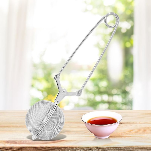 Rostfritt Stål Snap Ball Tepåse - 3-pack Fina Nät Tepåsar med Handtag