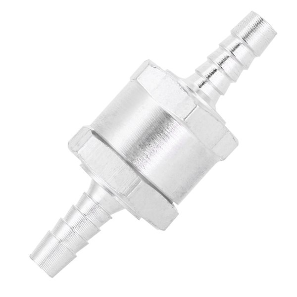 Alumiininen polttoaineen takaiskuventtiili, yksitie, bensiini, 6 mm