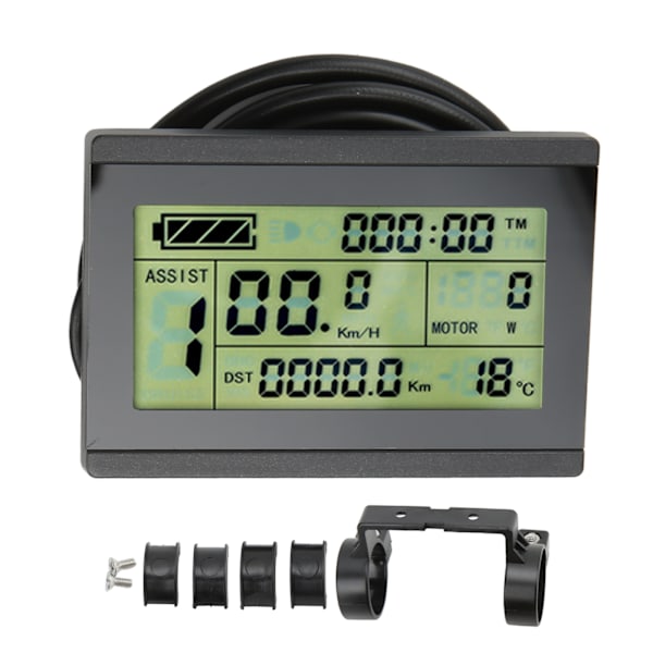 KT LCD3-skjerm 72V ABS elektrisk sykkelskjerm med SM-kontakt for KT-kontroller