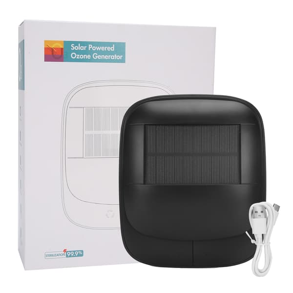 USB Ozon Generator Type-C Solenergi Luftfrisker Renere Deodoriseringsmaskine til Hjemmebil