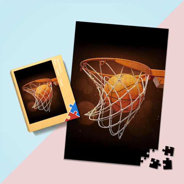 Børns basketball design dekorationer puslespil Intereating pædagogiske basketball puslespil hjerneøvelse puslespil 1000stk 29,5 x 19,7in