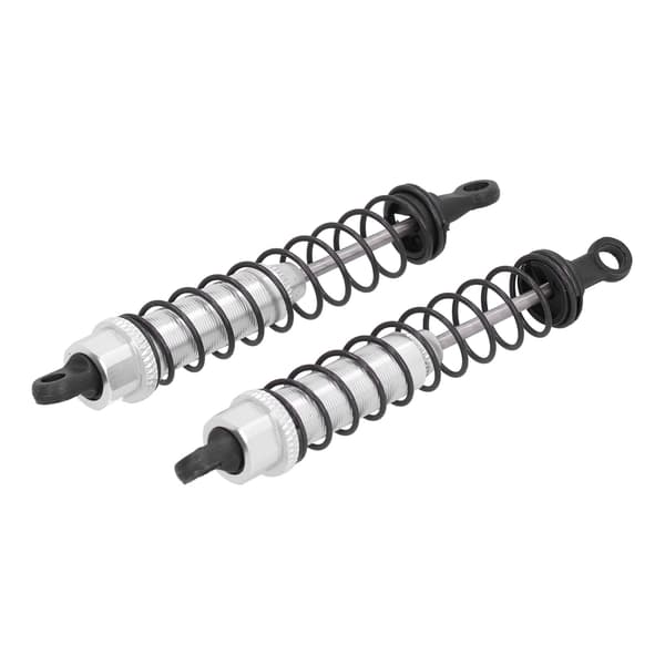 2 stk. 97 mm RC aluminiumslegering støddæmper til TRAXXAS SLASH 2WD RC biler sølv