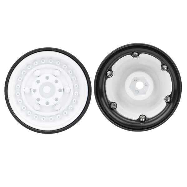 2 stk G06 1,9 tommer metalfælge nav til RC Crawler RC Climber trailerdele hvid