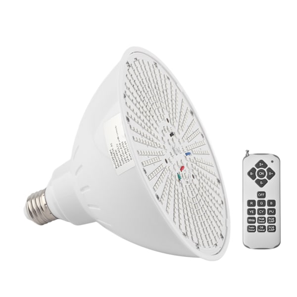12V 40W LED-allasvalo E26 RGB väriä vaihtava allaslamppu kaukosäätimellä
