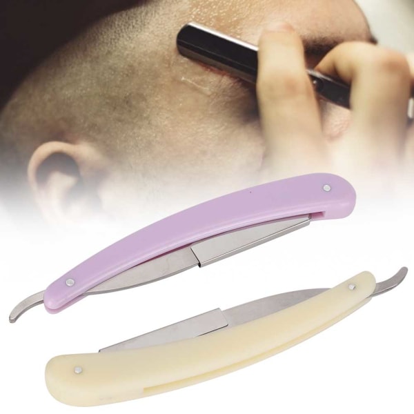 Professionel bærbar skægbarbermaskine Folde manuel barbermaskine Ansigtsplejeværktøj