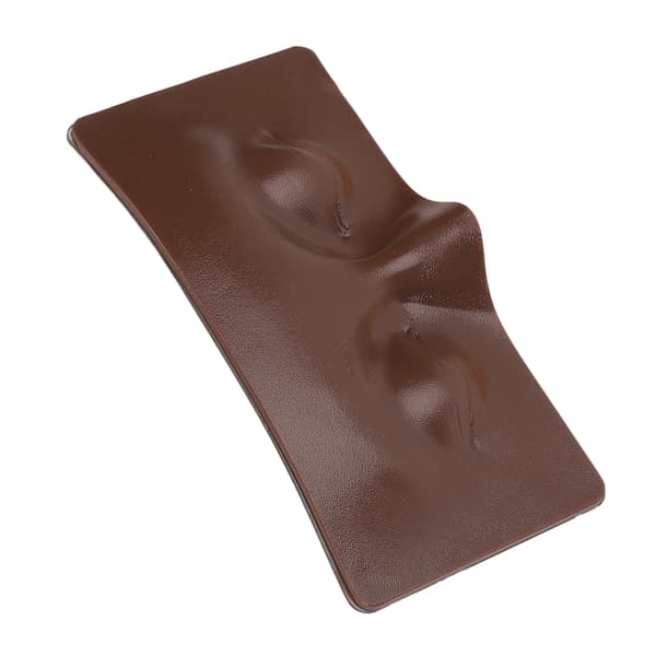 Makeup Practice Face 3D Silikone Ansigtsøjne Makeup Mannequin Øvelsesbræt til øjne og øjenbryn Sort hud