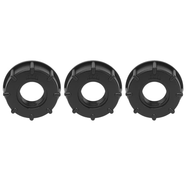 3 stk IBC-tankforbindelse Grovgevind Slangeafløbsadapter Plastfitting 60 mm indvendig diameter G1