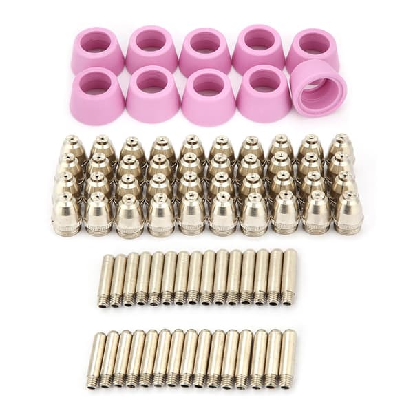 80st/set AG60 SG55 Plasmaskärare Skärbrännare Förbrukningsmaterial Elektroder Munstycken Koppar Kit