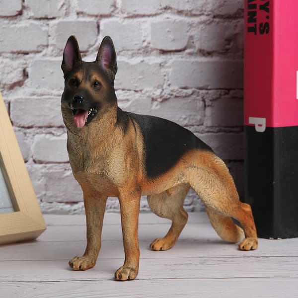 Schäferhund Simuleringsmodell Ornament Skrivbordsdekoration Barnleksak