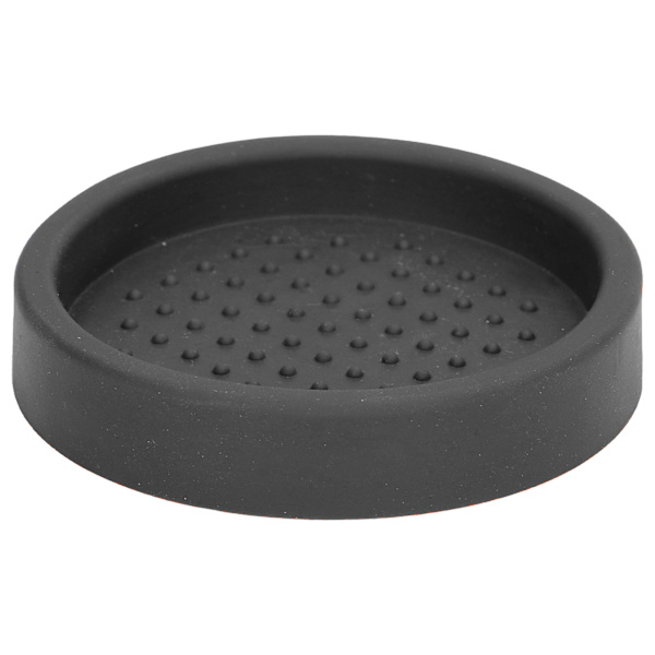 Rund Silikon Kaffe Tamper Mat Mjuk Värmebeständig Bärbar Kaffe Tamper Pad för HomeBlack