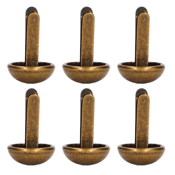 200 st klädselsstift i brons, 0,3 tum metallplätering, glänsande, enkel installation, dekorativa nitar för kläder, väskor, skor