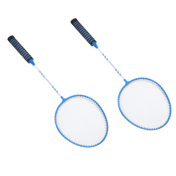 Badmintonracketset Split Ferroalloy och Nylon Badmintonracketar för Vuxen Sport Blå