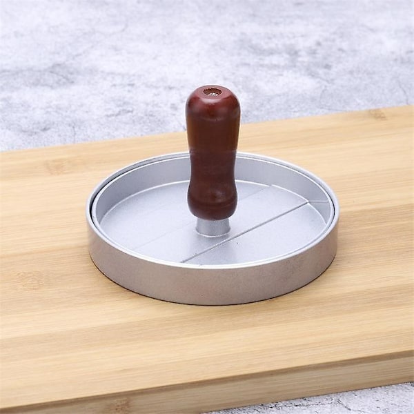 Perfekt Formet Rustfrit Stål Non-stick Burgerpresse med 100 Pattypapirer