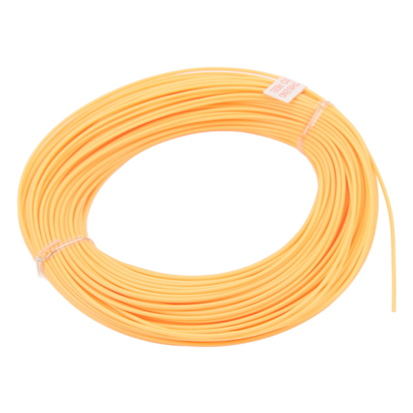 Fluefiskeri Line 30,5M 100FT Vægt Fremad PVC Belægning Nylon Orange Flydende Fiskesnøre til Udendørs