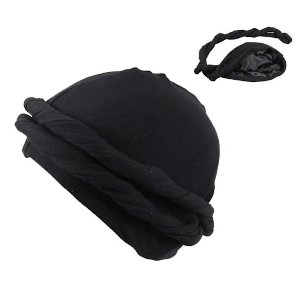 2023 Ny Satin Durag Turban för Män - Elastisk Våghatt i 9 Eleganta Grå Färger