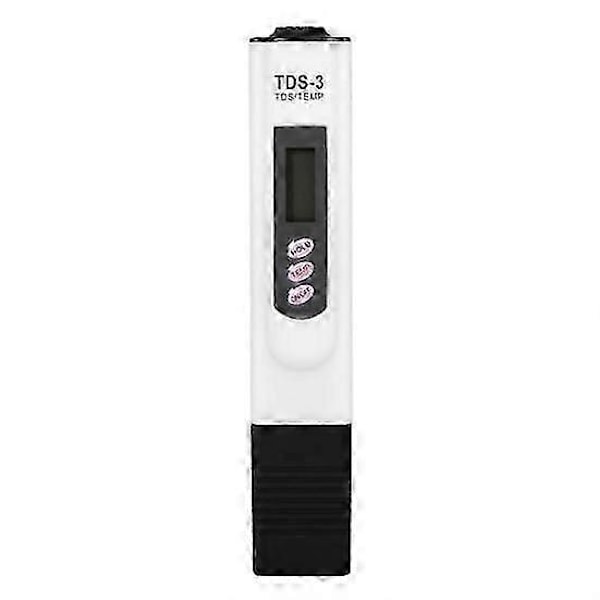 TDS-3 Bærbar LCD Digital TDS Måler Pool Hjem Vandkvalitet Renhedstest Pen hvid