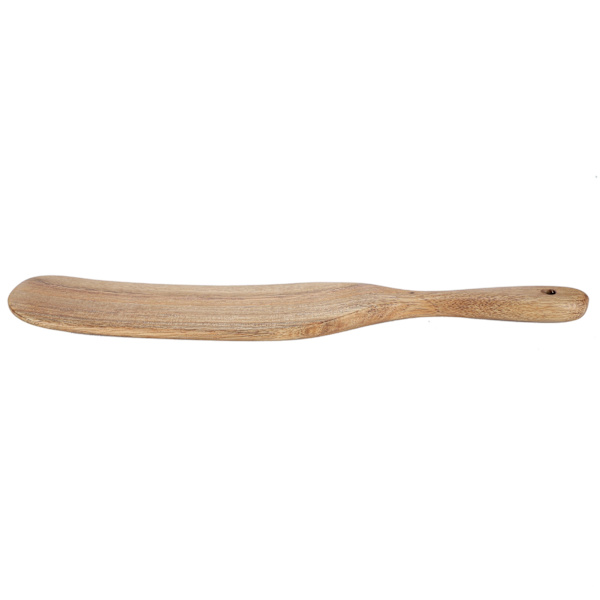 Teak Spatel Hjemmelavet mad Fødevarekvalitet Træ Friturespade Køkkengrej til køkkenartikler 33,5x6,5cm