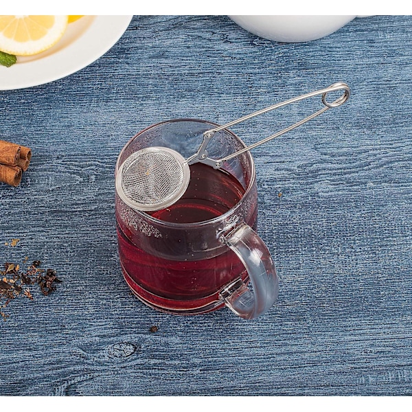 Rostfritt Stål Lösblads-Teinfuser, Fint Nät, Metallisk