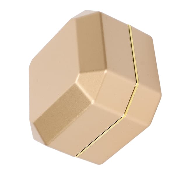LED Ljus Ring Box Smyckeskrin Presentförpackning Smyckesförvaring Fodral för Förlovning Bröllop Gyllene