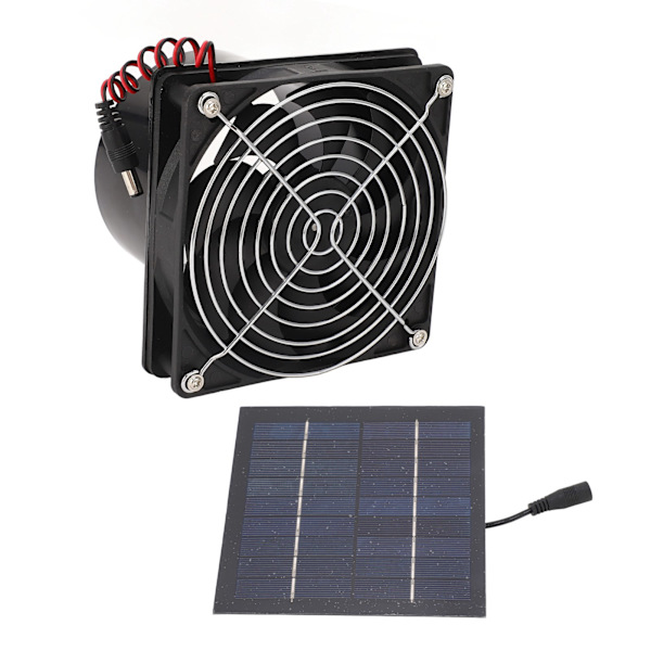 Soludstødningsventilator Effektiv varmeafledning Ventilation 50W Solpanelventilatorsæt 5-12V