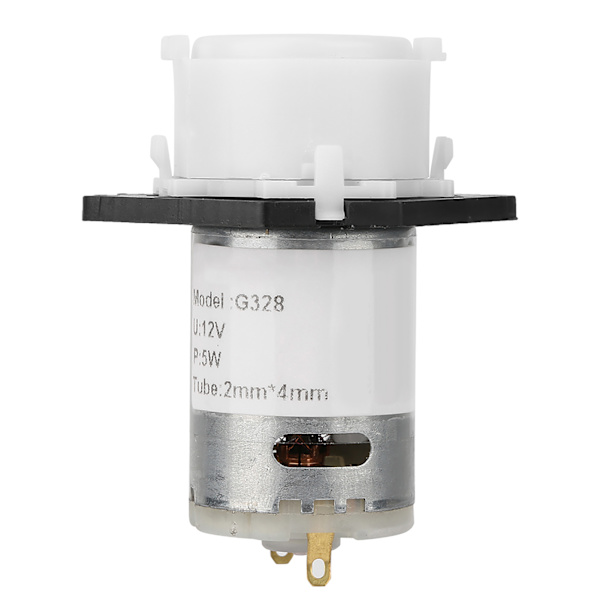 12V doseringspumpe DIY peristaltisk rørhoved til kemisk analyse af akvarielaboratorium (hvid 2*4)
