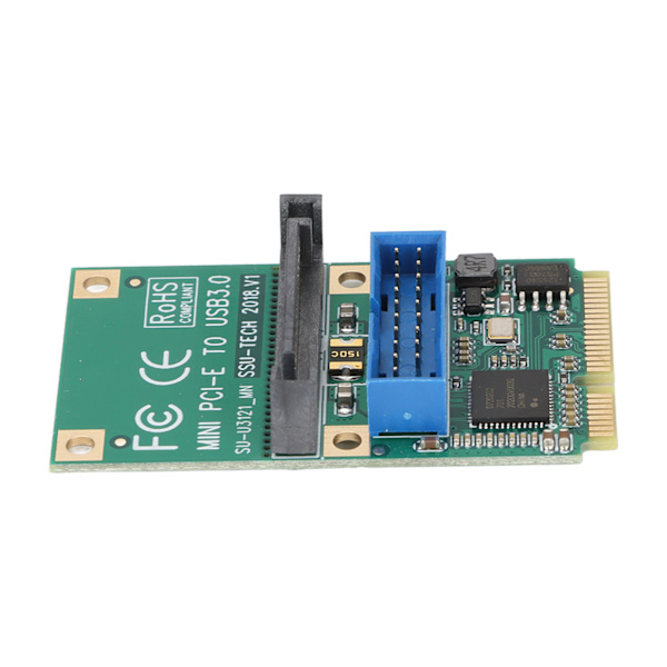 MINI PCIE til USB3.0 udvidelseskort 19/20PIN 5Gbps Transmission 15Pin SATA Interface MINI PCIE til USB3.0 Adapter til LINUX