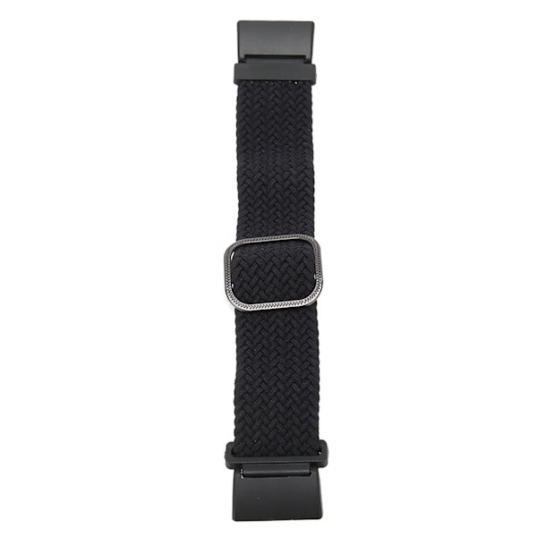 Elastisk urløkkebånd til Redmi Watch 2 Justerbart legeringsstik vævet nylon sportsurbånd sort