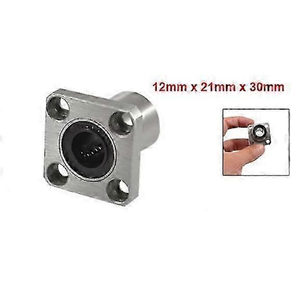 Laipatut pitkät lineaarilaakeriholkit 12mm x 21mm x 30mm
