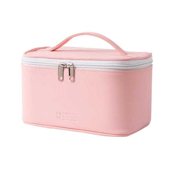 Hand Cosmetic Bag Large Capacity Fashionable Stylish Waterproof Cosmetic Storage Bag Pink