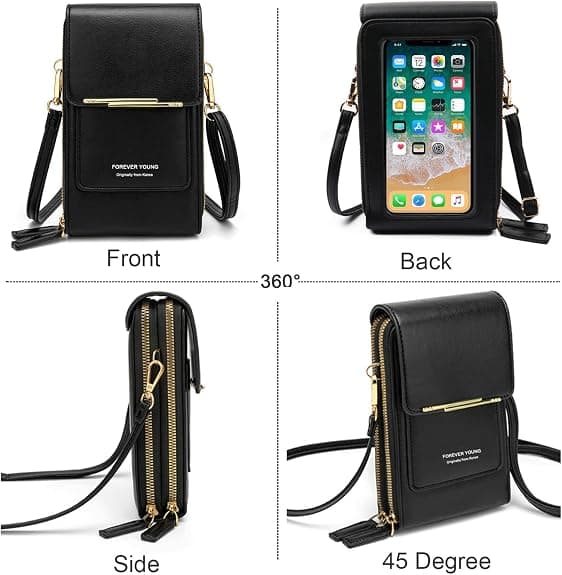 Women's Wallet with Removable Shoulder Strap