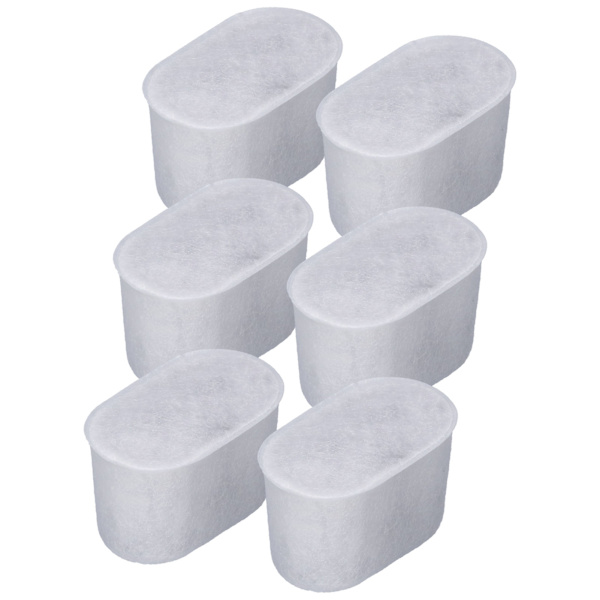 6 stk kaffemaskin vannfilter aktiv karbon kaffetrakter filterkjerne for BREVILLE