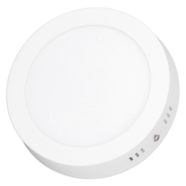 LED-kattovalaisin 12W, kirkas valo, pehmeä valo, ultraohut 6500K valkoinen valo, pinta-asennettava valaisin 85-265V