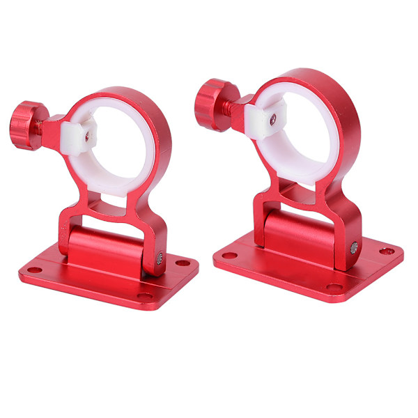 2 stk aluminiumslegering fiskeboks paraplystativ holder brakett tilbehør (rød)
