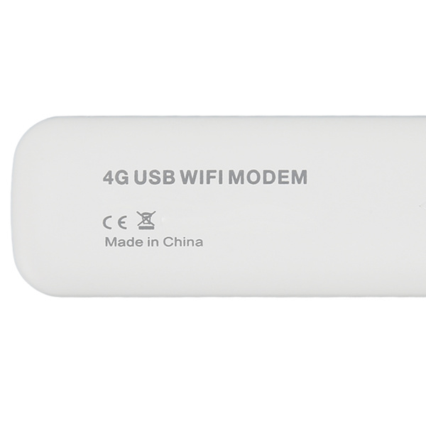 4G USB WiFi Modem Plug and Play High Speed ​​Mini Pocket USB WiFi Router til bil udendørs brug Hvid
