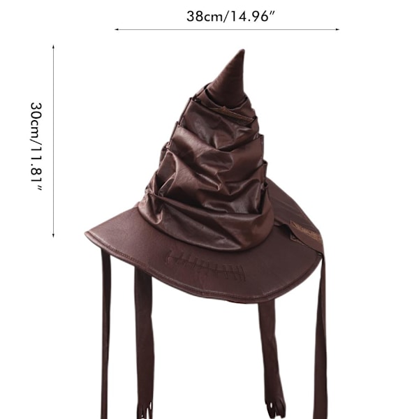 Halloween Troldmand Heksehat Halloween Cosplay Kostumefest Tilbehør Dekorationer