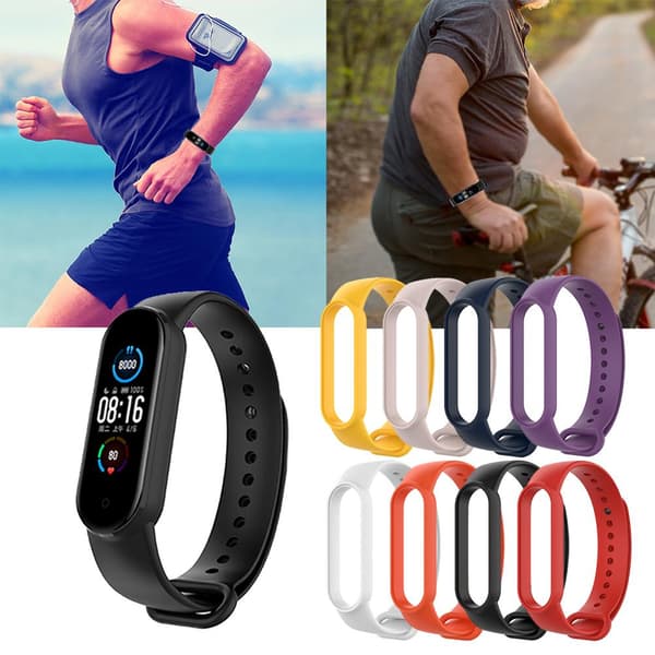 Rem kompatibel med Xiaomi Mi Band 6 Blød TPU-håndledsrem erstatningsrem